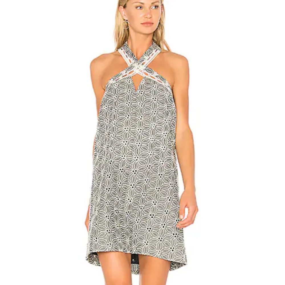 J.O.A Blue/White eyelet dress from Revolve